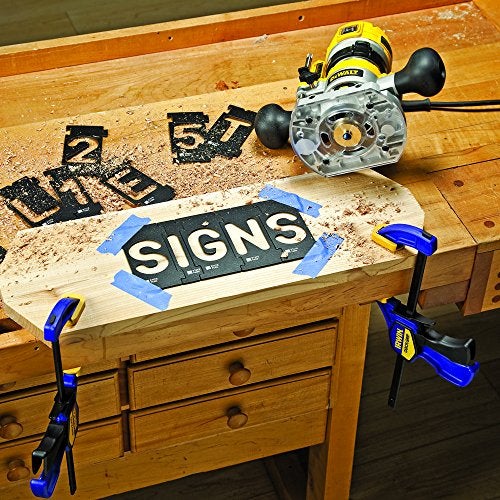 Rockler Router Letter Template Set (3-3/8” - 99 Pieces) – State Park Font Letter Router Template – Interlocking Sign Making Templates w/Letters, Numbers, Symbols - Interlock Signmaker's Templates - Image 4