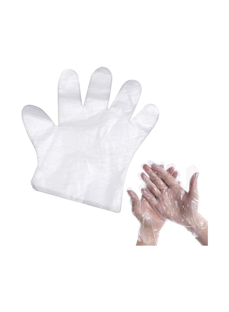 GGOOT 500pcs Disposable Gloves, Clear Plastic Disposable Food Prep Gloves for Cooking Cleaning or Food Handling  - Image 1