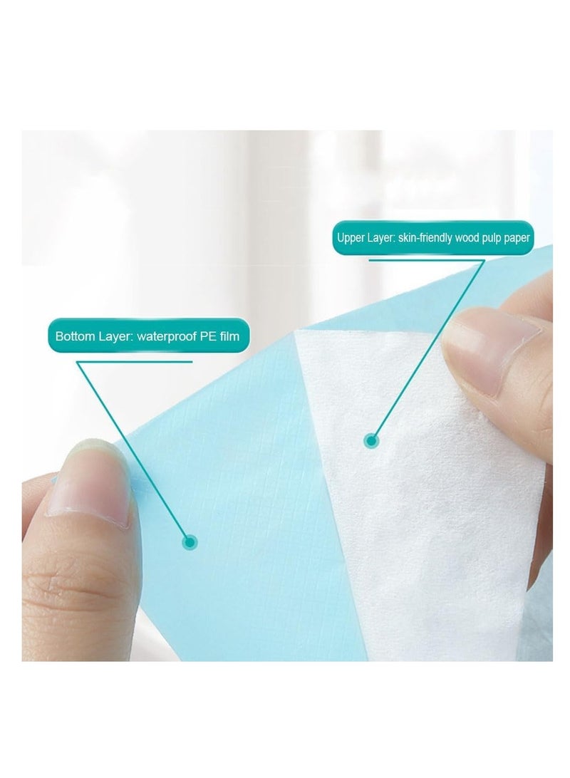 SYOSI Toilet Seat Covers Disposable 40 Pcs Toilet Seat Covers Waterproof Potty Cover 24x16" Individually Wrapped Sanitary Seat Pads for Travel Kids and Adults Use in Public Restroom/Overseas Trip - Image 4