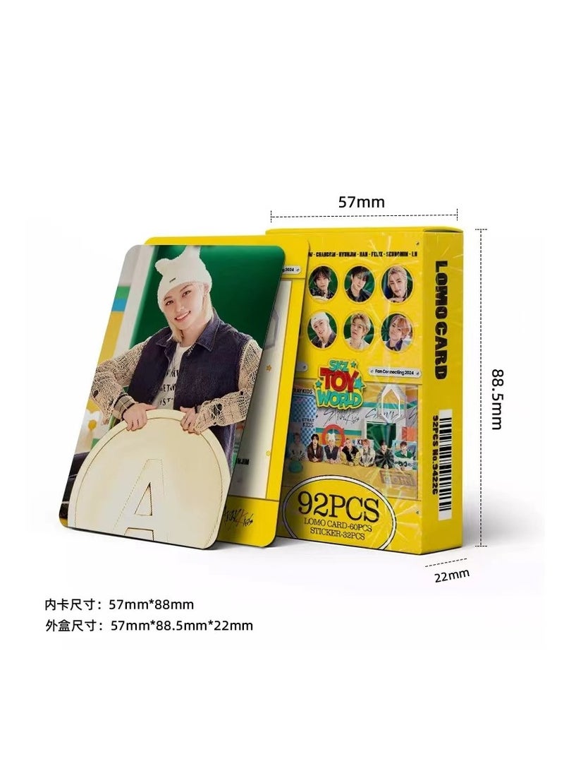NIBEMINENT 92 Pcs Kpop Stray Kids Skz Toy World Lomo Cards Card For Fans Collection Gifts - Image 3
