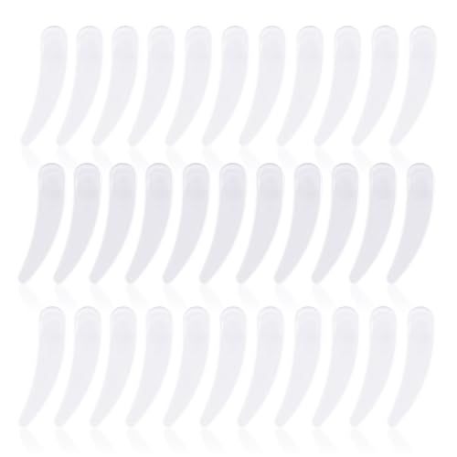 GOLACKY 200PCS Cosmetic Spatulas, Small Makeup Spatula, Mini Plastic Makeup Scoop for Mixing and Sampling, Skin Care Facial Cream Mask Spatula (White) - Image 1