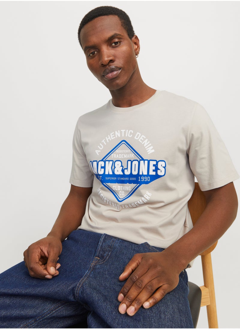JACK & JONES JJELOGO TEE SS O-NECK 2 COL SS25 SN  - Image 2