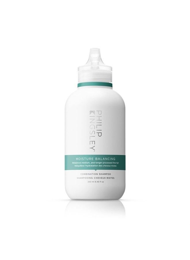Philip Kingsley - Moisture Balancing Combination Shampoo Hydrating for Dry Oily Hair, Hydration Anti-Frizz Anti-Oxidant Shampoo Gentle Cleansing Hydrates Adds Shine, 8.45 oz - Image 1