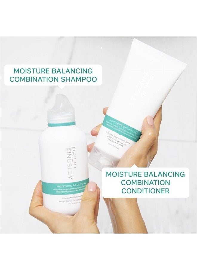 Philip Kingsley - Moisture Balancing Combination Shampoo Hydrating for Dry Oily Hair, Hydration Anti-Frizz Anti-Oxidant Shampoo Gentle Cleansing Hydrates Adds Shine, 8.45 oz - Image 1