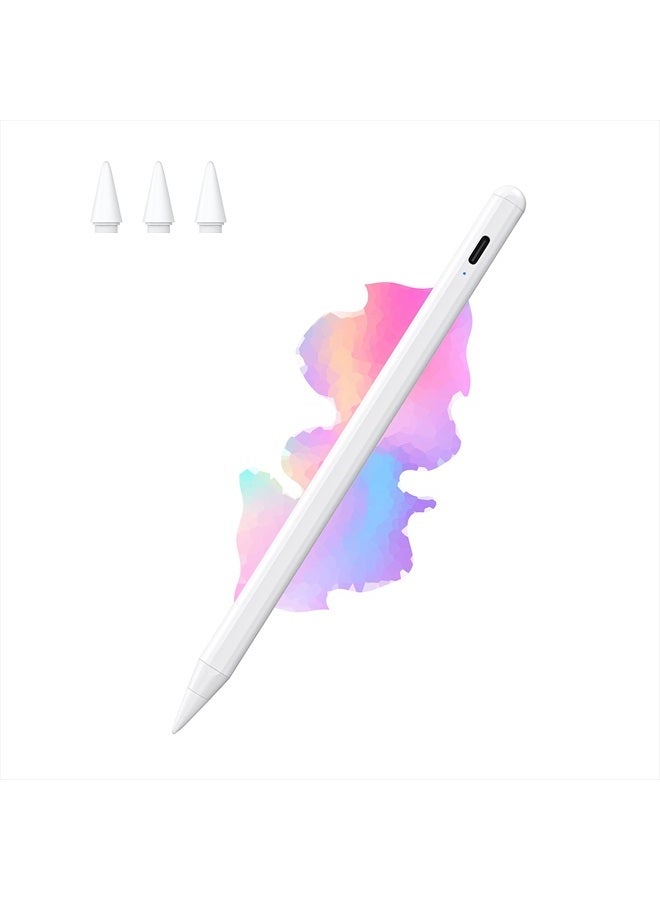 JAMJAKE Stylus Pen for iPad with Palm Rejection & Fast Charging, JAMJAKE iPad Pencil Compatible with Apple iPad Pro 11&12.9" (2018-2022), iPad 10/9/8/7/6th Gen, iPad Air 3rd/4th/5th Gen, iPad Mini 5/6th Gen - Image 1