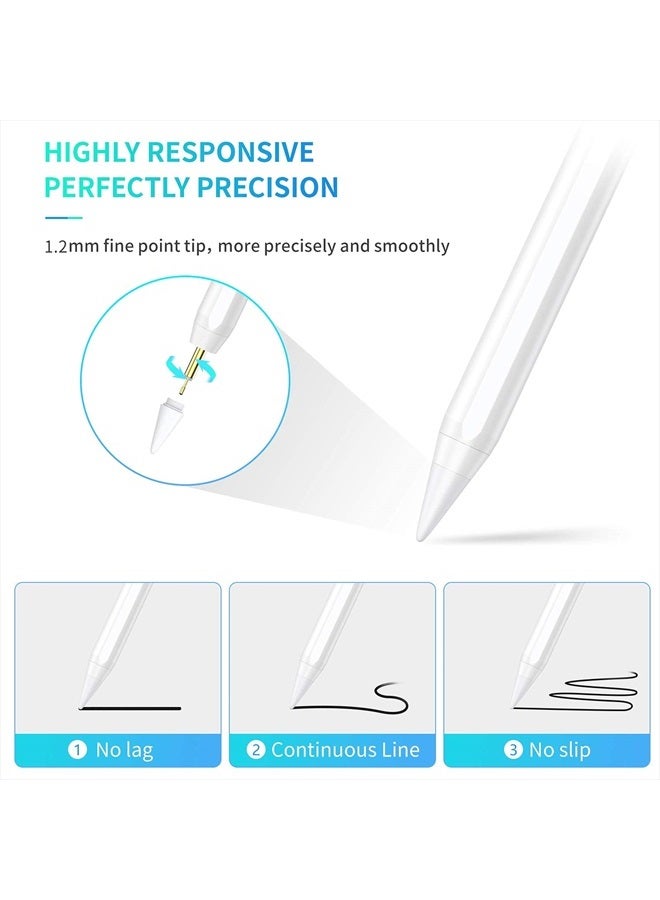 JAMJAKE Stylus Pen for iPad with Palm Rejection & Fast Charging, JAMJAKE iPad Pencil Compatible with Apple iPad Pro 11&12.9" (2018-2022), iPad 10/9/8/7/6th Gen, iPad Air 3rd/4th/5th Gen, iPad Mini 5/6th Gen - Image 5