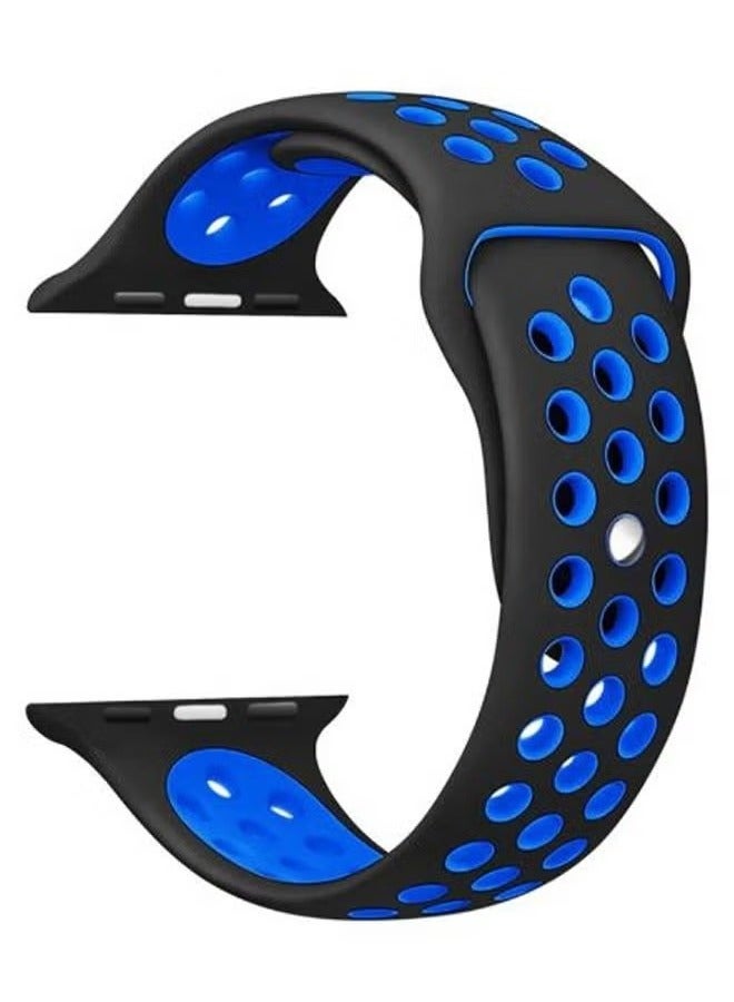 vesus Dot Replacement Band For Apple Watch Series 5/4/3/2/1 Black/Blue