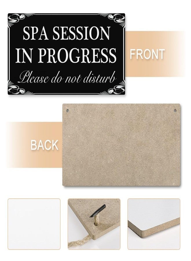 Henntile Spa Session In Progress Please Do Not Disturb Hanging Sign Decorative Wood Sign Home Decor Wood Door Sign Plaque 12" x 6" - Image 5