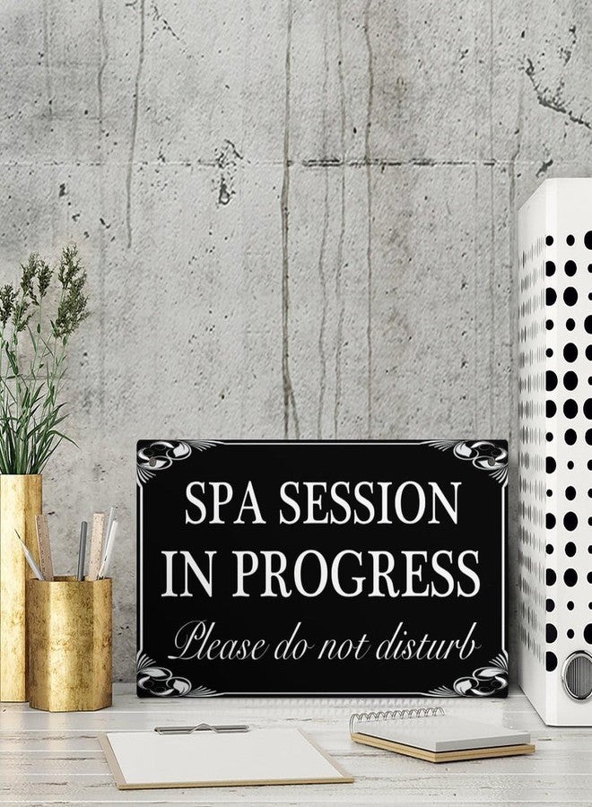 Henntile Spa Session In Progress Please Do Not Disturb Hanging Sign Decorative Wood Sign Home Decor Wood Door Sign Plaque 12" x 6" - Image 4