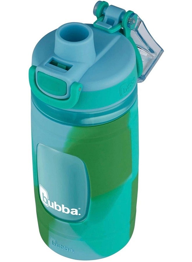 Bubba Flo Kids Water Bottle with Silicone Sleeve, 16oz., Rock Candy and Kiwi - Image 1