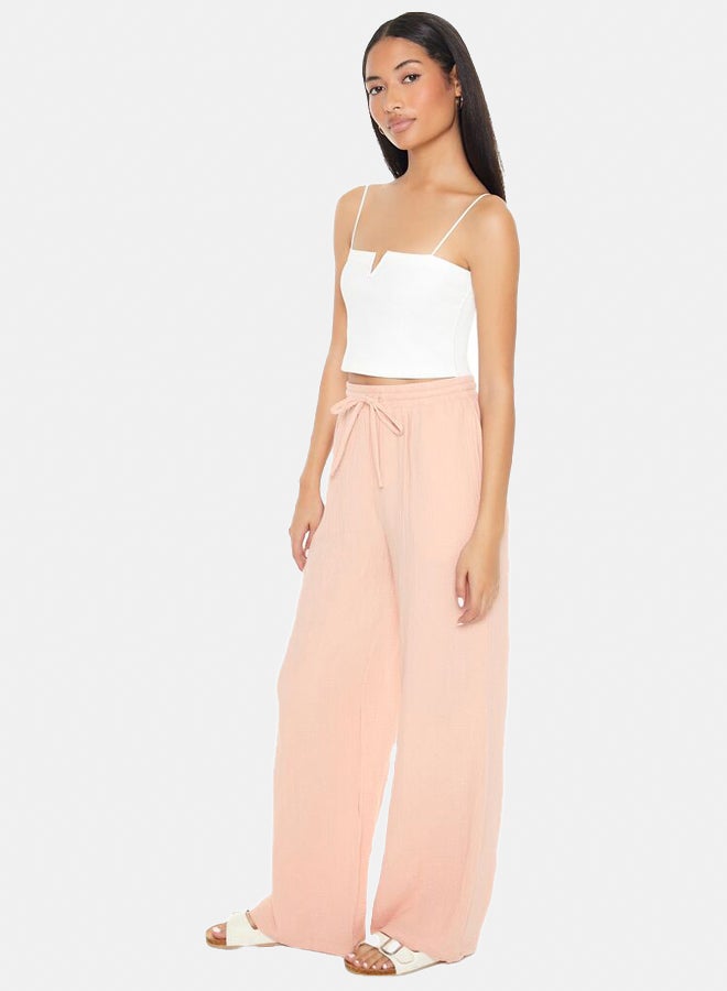 FOREVER 21 Wide-Leg Drawstring Pants - Image 3