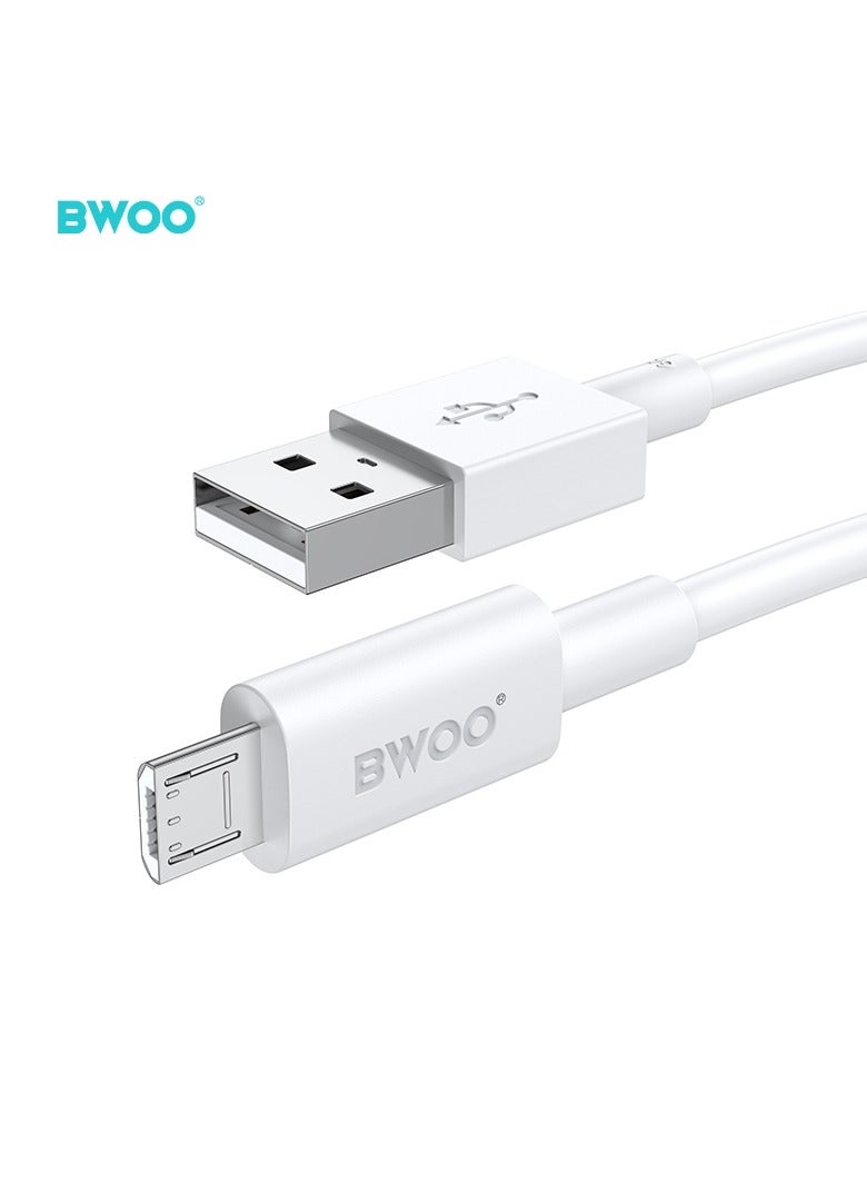 BWOO Usb-A To Micro Fast Charging Data Cable White - Image 2