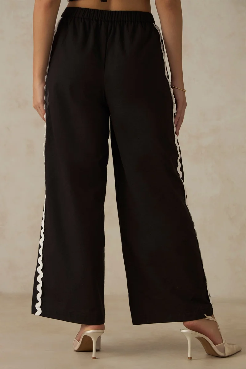 Virgio Cotton Flared Dinnerwear Pants for Women