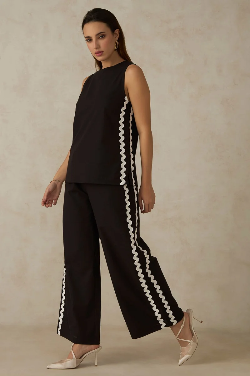 Virgio Cotton Flared Dinnerwear Pants for Women
