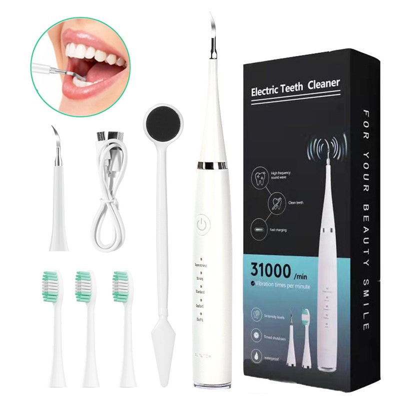 Electric Dental Cleaner Suit Household Six-In-One Electric Toothbrush Dental Calculi Cleaning And Beauty Instrument - Image 2