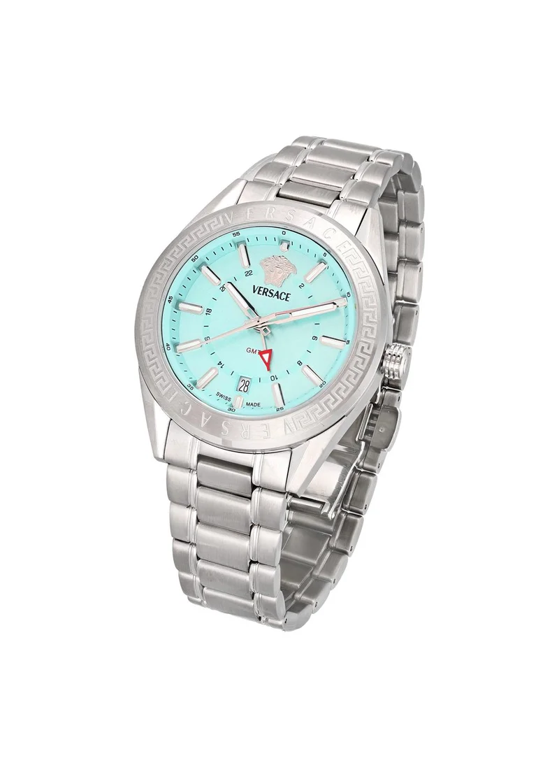 فيرزاتشي V-Code GMT Quartz Turquoise Dial Watch