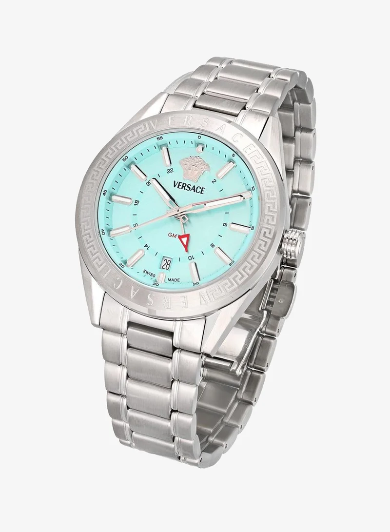 فيرزاتشي V-Code GMT Quartz Turquoise Dial Watch