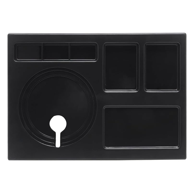 PAUL SONS Hospitality Kettle Tray Made of ABS Plastic Square, Hotel Room Serving Service Size: 16"x12"x1.5" Black Black (Pack of 1Pc) - Image 2