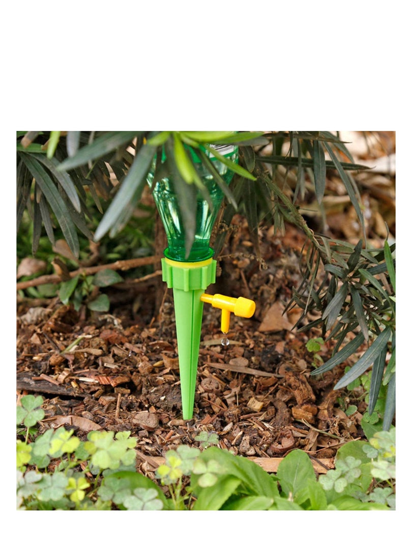 Excefore - Self Watering Spikes, Slow Release Control Valve Switch (Green and Blue) - Image 1