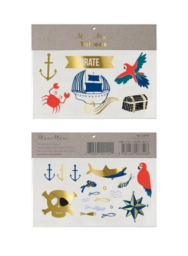 Meri Meri Pirates Bounty Tattoos