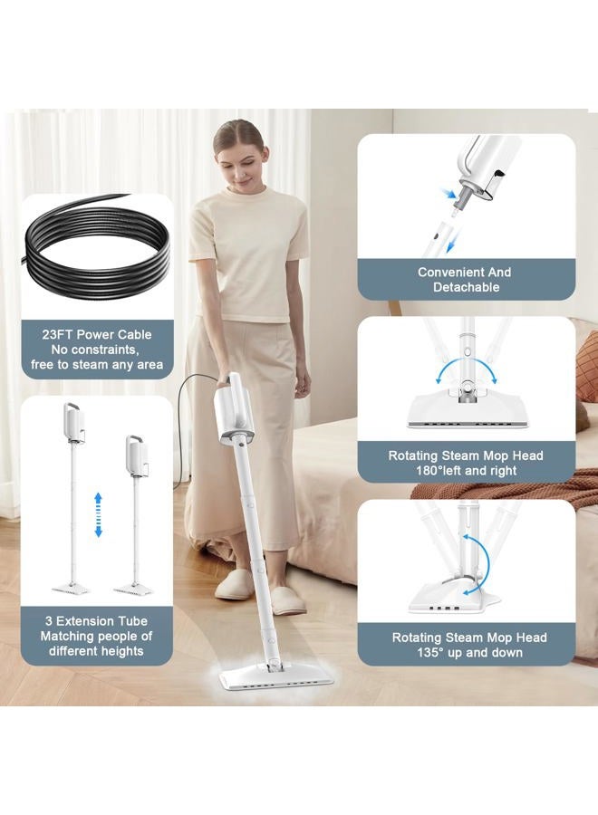 ACHTFACH 2 Modes Rotated Steam Mop Cleaner and 23FT Power Cable - Image 3