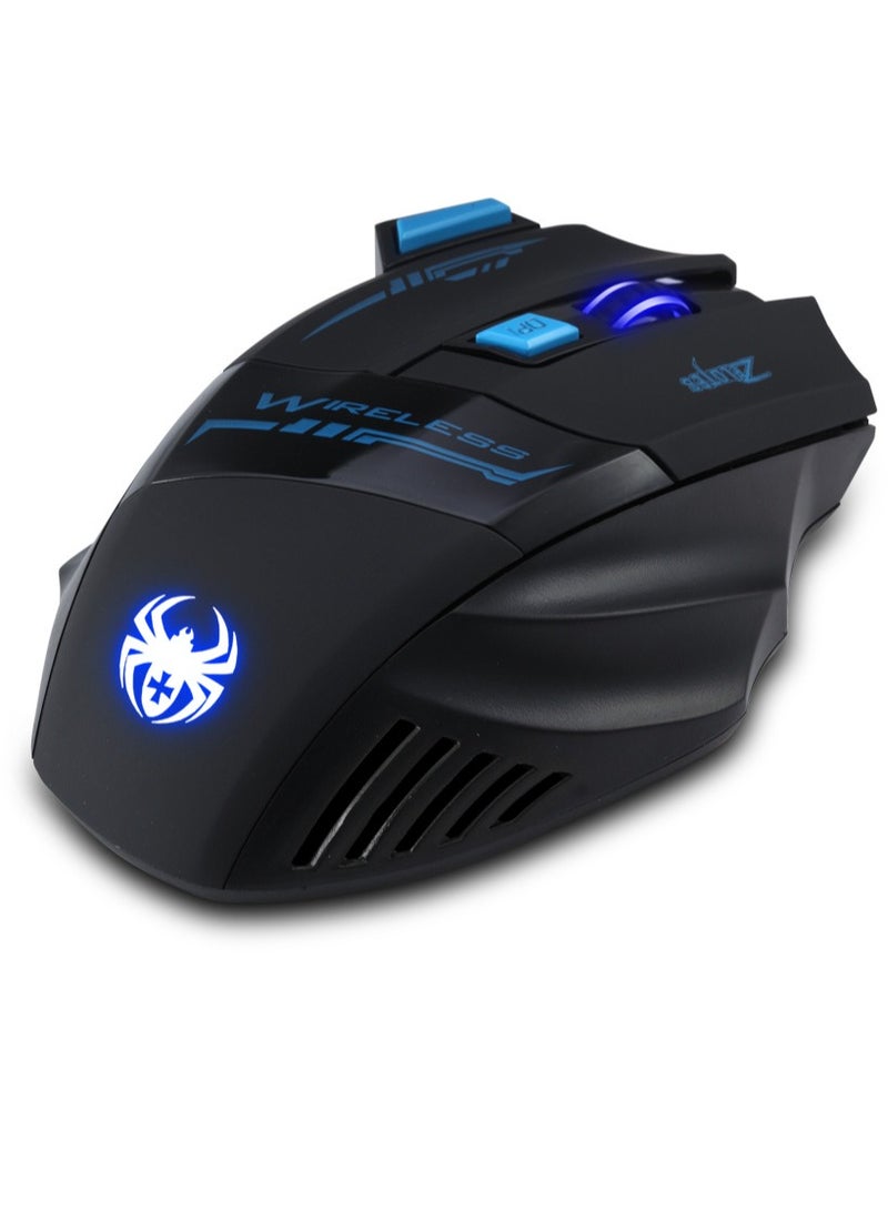 ZELOTES F14 LED Optical Computer Mouse Wireless 2.4G 2400 DPI 7 Buttons Wireless Gaming Mouse Colorful Breathing Lights for Pro Gamer - Image 3