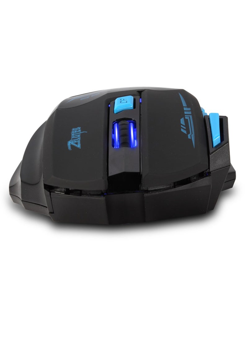 ZELOTES F14 LED Optical Computer Mouse Wireless 2.4G 2400 DPI 7 Buttons Wireless Gaming Mouse Colorful Breathing Lights for Pro Gamer - Image 4
