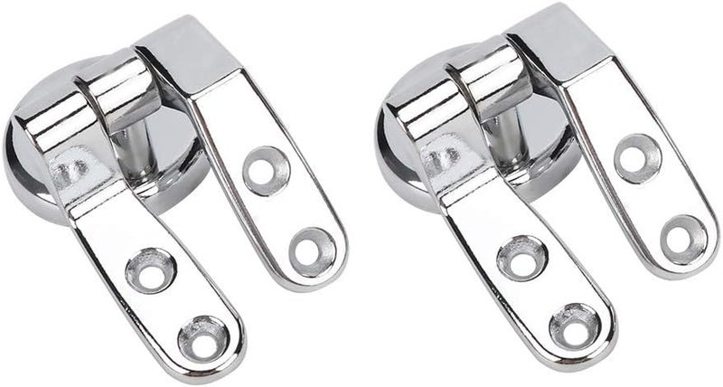 Toilet Lid Hinges Repair Kit Adjustable Zinc Alloy Replacement Set Easy to Install for Commodes with Durable Nylon Fastening Nuts - Image 5