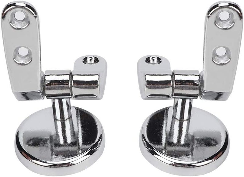 Toilet Lid Hinges Repair Kit Adjustable Zinc Alloy Replacement Set Easy to Install for Commodes with Durable Nylon Fastening Nuts - Image 3