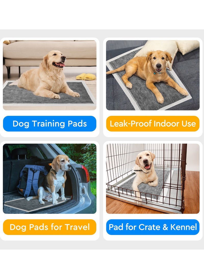 ANTIER Pee Pads for Dogs， M  45x60CM, Charcoal Pet Pee Pads Odor-Control & Super Absorbent, Pet Urine Pad, 7-Layer Quick Dry & Leak-Proof with Adhesive Tabs, Disposable (50 Counts) - Image 4