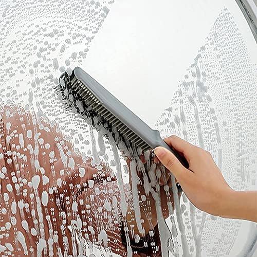 HOKISTY 3 in 1 Multifunctional Cleaning Brush Kitchen Bathroom Countertop Floor Window Silicone Cleaning Brush Crevice Brush Scraper Brush Cleaner - Image 5