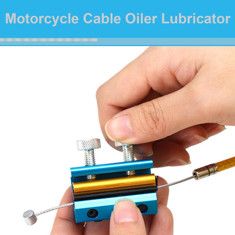 WINTOWIN Cable Luber Tool Motorcycle Wire Oiler Cable Lubricator For Motorcycles Bicycle Scooter Bike (Blue) - Image 5