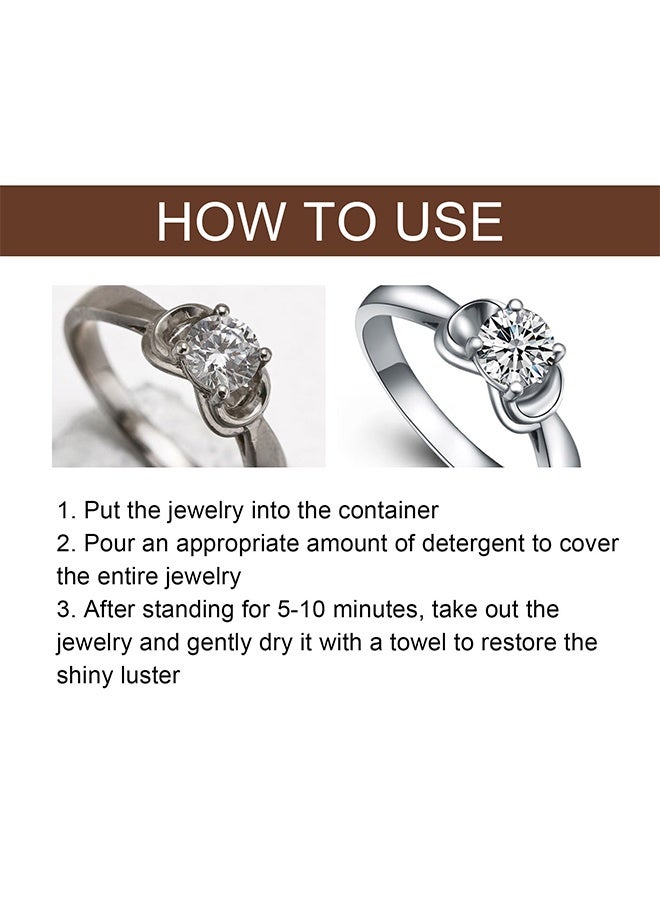 JUE-FISH Jewelry Cleaner—Jewelry Cleaner Solution for Diamond, Gold, Silver, Gemstones, Best Extra Concentrated Formula Silver Jewelry Cleaner For Sonic And Ultrasonic Jewelry Cleaner Solution 100ML - Image 5