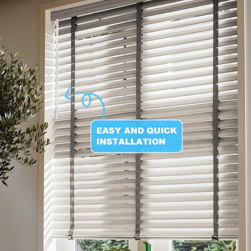 SNOMEL 2 Pieces 12 Inches Blind Wand  Window Blind Tilt Rod  Vertical Wand Control Handle Stick  Clear Blind Tilt Wand Replacement with Hook and Grip  Blinds Opener Accessory - Image 4