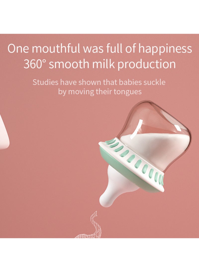 Twisoo Newborn Baby Bottle Set, Anti-Colic PPSU Mushroom Milk Bottle, BPA-Free, 90ML – Safe, Durable, Leak-Proof Feeding Bottle for Infants, Ideal for Newborns and Toddlers (Green) - Image 3