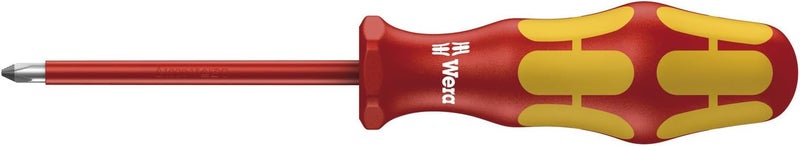 ويرا مفك فيليبس معزول Wera 006159 Kraftform 162 VDE | رأس PH2 | طول شفرة 200 مم | حماية حتى 1000 فولت | تقنية Lasertip المضادة للانزلاق | مقبض Kraftform مريح - Image 1