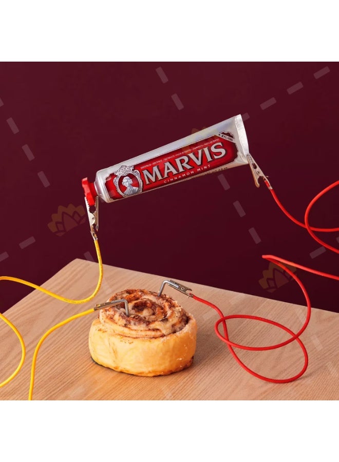 مارفيس معجون أسنان القرفة النعناع 85 مل - حلوة غريبة، خيار لتبييض الأسنان وتنظيفها - Image 3