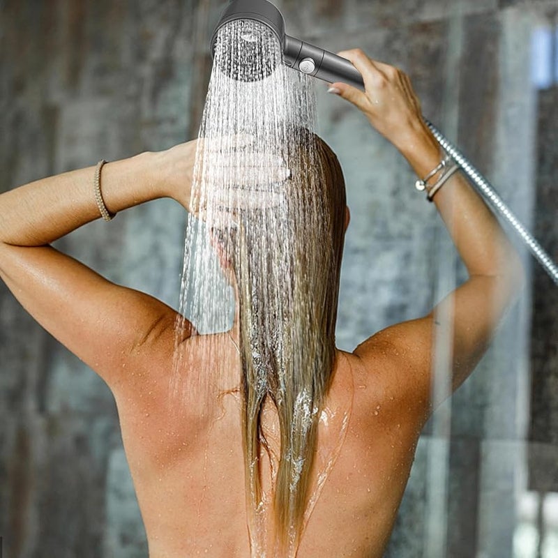 High Pressure Handheld Shower Head With Removable Filter And Adjustable Spray - Image 4