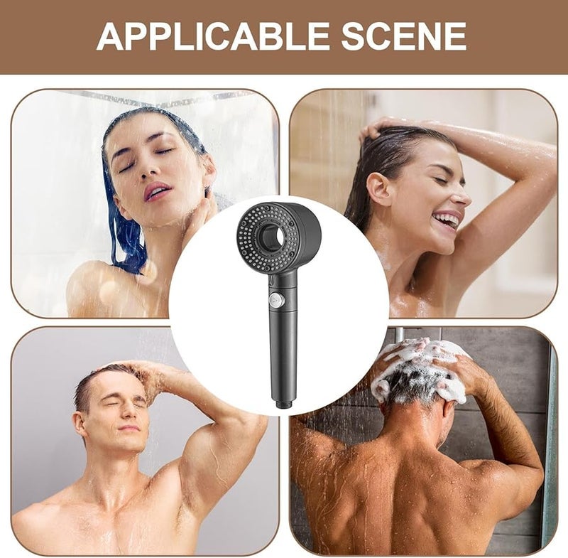 High Pressure Handheld Shower Head With Removable Filter And Adjustable Spray - Image 5
