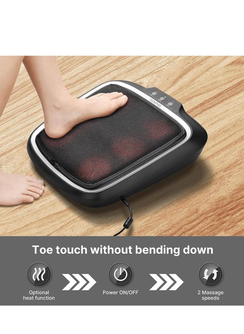 RENPHO - Foot Massager with Heat, Shiatsu Heated Electric Foot Massager - Image 1