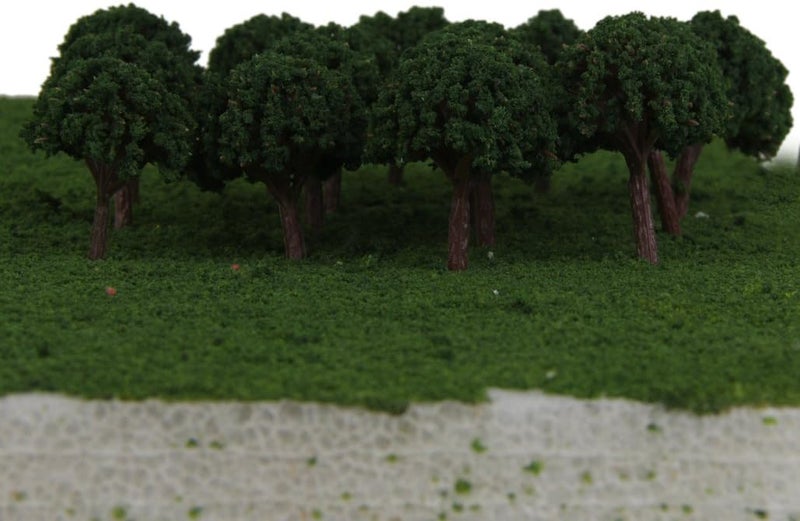 klarako Lot of 100pcs Dark Green And Plastic Model Trees for Landscape Model Railway - : 300 1: 500 - Image 5