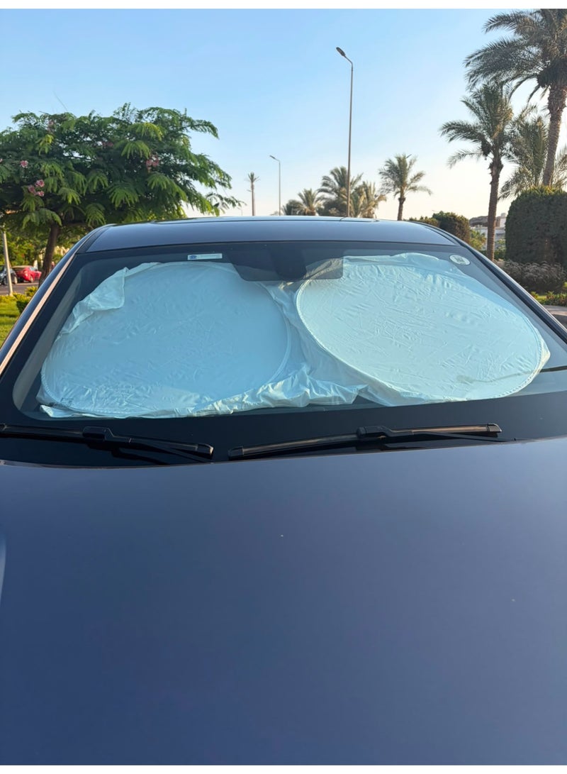 car sun shade white - Image 3