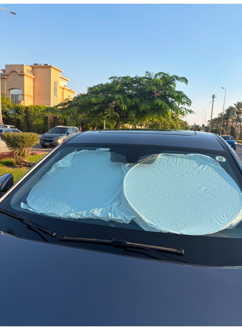 car sun shade white - Image 2