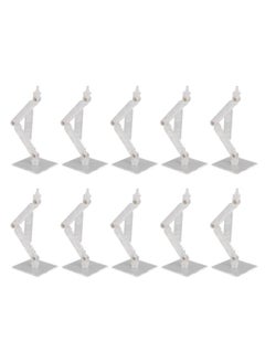 10 Pcs Action Figure Display Holder High Stability Doll Model Support Stand for 6 Inch Action Dolls Models Transparent