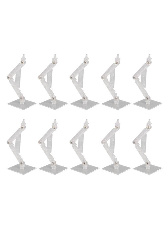 Thoraya - 10 Pcs Action Figure Display Holder High Stability Doll Model Support Stand for 6 Inch Action Dolls Models Transparent - Image 1