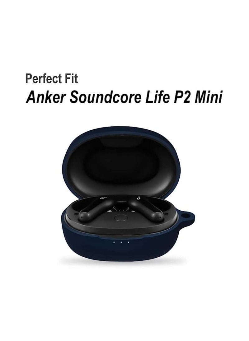 جراب حمل من السيليكون متوافق مع Anker Soundcore Life P2 Mini ، غطاء محمول مقاوم للخدش ومقاوم للصدمات مع حلقة تسلق (أزرق كحلي) - pzsku/ZB87648C4B1E6B652E4CAZ/45/_/1687732169/658ba4ff-b2ea-43c9-bda1-9878b575464c