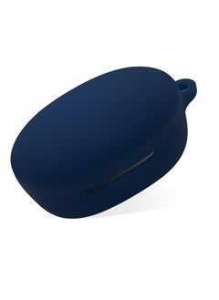 ماركة غير محددة جراب حمل من السيليكون متوافق مع Anker Soundcore Life P2 Mini ، غطاء محمول مقاوم للخدش ومقاوم للصدمات مع حلقة تسلق (أزرق كحلي)  - Image 4