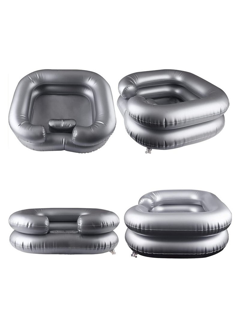 Portable Household Inflatable Shampoo Basin Emergency Nursing Bed Disabled Elderly Pregnant Woman Lying Flat Shampoo Basin - Image 3