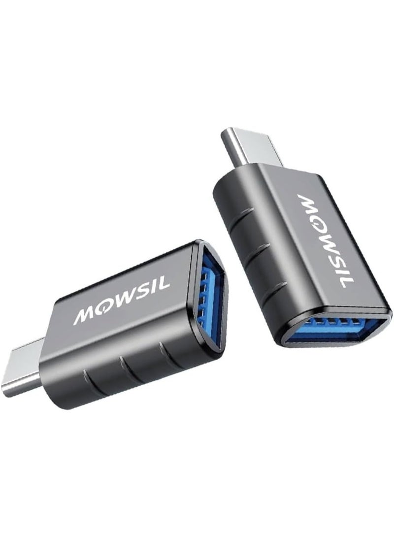 Mowsil USB-C to USB-A OTG Adapter 5Gbps (2 Pack) - Image 1