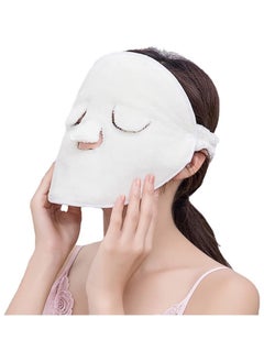 Reusable Microfiber Face Towel Mask Moisturizing Beauty Skin Care Mask.